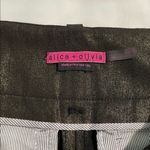 Alice + Olivia  Metallic‎ Cropped Pants Size 0 Made in New York City Photo 5
