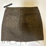 Pistola  Leopard Print Denim Skirt Large exclusively for Bloomingdale’s NWT Photo 3