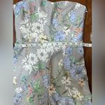 H&M NWT Spring Floral Strapless Jumpsuit Sweetheart Top Wide Leg Cropped SZ.6 Photo 6