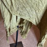 Free People NWT Open Crinkle Tassel Long Cardigan Brown White Sands One Size Photo 3