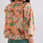 Anthropologie Open Front Wide Sleeve Cropped Floral Lace Shrug Photo 9