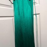 Herve Leger Green Fringe Dress Photo 3