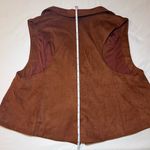 fab'rik  Brown Suede Vest Photo 11