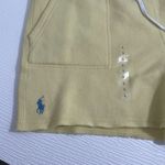 Ralph Lauren NWT Polo  Women's Lightweight Fleece Drawstring Shorts Yellow‎ LARGE Photo 3