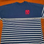 Disney  World Park Spirit Jersey Red White Blue Striped USA Patriotic Size Medium Photo 5