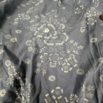 Madewell Blue Floral Button Front Mini Skirt Size XL Photo 5