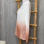 Clover + Scout  Dip Dye Boho Lace Eyelet Blouse Medium Photo 3