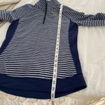 Vineyard Vines  Navy Striped Performance Half Zip Photo 6