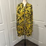 Free People  Not Your‎ Baby Floral Mini Dress XS Black Yellow Photo 1