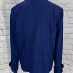 Maren full zip collared jacket navy blue sz 14 Photo 6