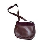 GERARD DAREL Purple Leather Suede Large Crossbody Saddle Handbag Photo 7