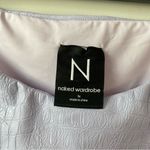 Naked Wardrobe  Faux Leather Croc Mini Skirt Lavender Purple 1X‎ Photo 3