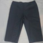 Liz Claiborne Jackie Dress Denim Crop Capri Pant Size 8P Blue Summer Classic Photo 1