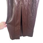 Lovers + Friends X Rachel Ana Brown Faux Leather Maxi Dress Small Strapless S Photo 8