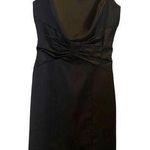 White House | Black Market  Black Ruched Midi Dress Photo 0