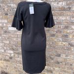 Ralph Lauren  Jersey Sweatshirt Dress Short Bell Sleeves Black Size XS Photo 6