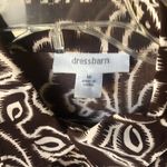 Dress Barn  Brown and cream abstract Floral Blouse medium Photo 1