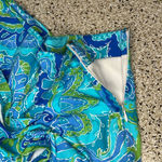 Sunsets and Sweet Tea Skort Sz 6 Blue Green Paisley Print Side Zip Golf Tennis P Photo 2
