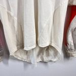 We The Free  Roadside Tee Orange Cream Pullover Swiss Dot Mesh‎ Balloon Sleeves Photo 8