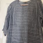 Flax  Lagenlook 3/4 Length Sleeve Linen Midi Dress Photo 2