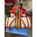 Jack Rogers  Heidi Sandals Womens Size US 7.5 Red‎ Round Toe Ankle Strap Thong Photo 4