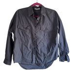 Alex Mill Keeper Oversized Popover Button Long Sleeve Shirt Charcoal Small Grey Gray Photo 0