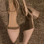 Light pink & snakeskin print heels Size 7.5 Photo 0