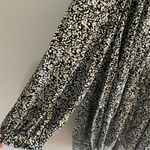 Ellos Black Ditsy Ruffle Print Long Sleeve Peasant Dress Photo 3