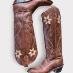 ACME Cowboy Boots Real Leather Brown Size 5.5 Photo 1