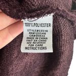 Habitat  Wine Deep Purple Sherpa Statement Button Up Vest Size S Photo 5