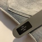 Acynetic women's 25 french terry cotton bleach blue gray denim ERIN booty shorts Photo 5