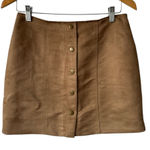 Gap  Suede Faux Button Down Skirt Photo 0