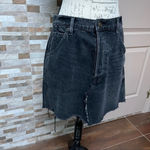 We The Free - black distressed denim jeans skirt Sz 31 Photo 3