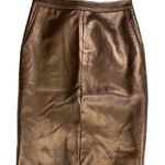 ANINE BING  Soft  Black Leather Pencil Skirt Midi Length S Photo 0