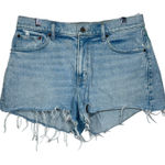 Abercrombie & Fitch  Curve Love Mom Mid Rise Blue Denim Jean Shorts Womens 30 10 Photo 0