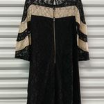 Gabby Skye  Women's Dress Size 8 Black Lace Bell Sleeve Party Wedding Church Photo 4