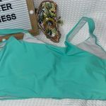 Romwe Bathing Suit Top Size Large Teal Knit Tie Sexy π€π€π€π€ Photo 1