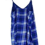 Tobi Blue Plaid Dress M Photo 1