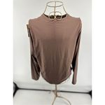 SKIMS  Fits Everybody Long Sleeve Crew Neck Bodysuit Stretch Umber Size 4X NWT Photo 6