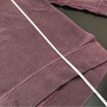 Athleta Coaster Luxe Waffle Sweatshirt Maroon Small Photo 12