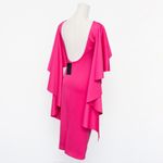 Black Halo  Eve – Iconic Pink Ruffle-Sleeve Sheath Dress Photo 11