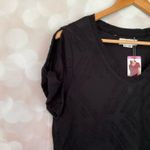 Peace & Pearls  Black Eyelash Tee Photo 2