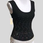 🆕🌟Jeweled & Beaded Cashmere Tank Top Size 4 Photo 1