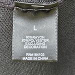 Say What? Say What Black Knit Rhinestone Beaded Bodycon Long Sleeves Mini Dress L Photo 6