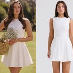 House Of CB  'Claretta'‎ White Pleated Cotton Mini Dress NWOT Size XS Photo 1