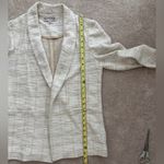 Nanette Lepore Cream Tweed Blazer Photo 6