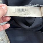 Massimo Dutti  Satin Mockneck Keyhole Blouse Black 36 Photo 9