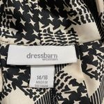 Dress Barn Top Plus Size 14/16 Top Black And White  Sleeveless Tank Photo 3