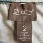 Chico's Chico’s Ombré Turquoise & White Chevron Slit Maxi Skirt Size 12 (Chico’s 2) Photo 6