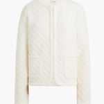 J. Crew Factory Quilted Jacket 3X Ivory Quilted Hook & Eye Closure NWT Lady Prep Photo 0